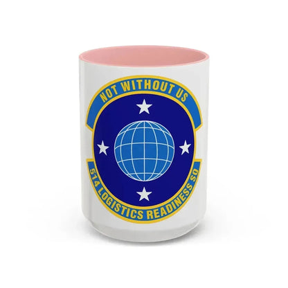 514 Logistics Readiness Squadron AFRC (U.S. Air Force) Accent Coffee Mug 15oz Pink - Go Mug Yourself