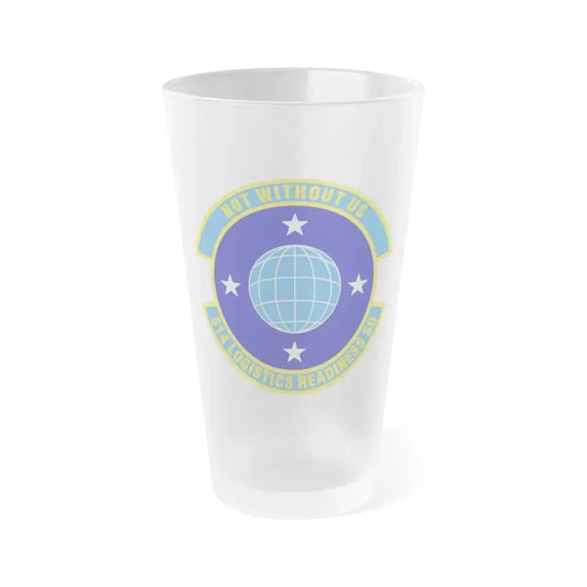 514 Logistics Readiness Squadron AFRC (U.S. Air Force) Frosted Pint Glass 16oz 16oz Frosted - Go Mug Yourself