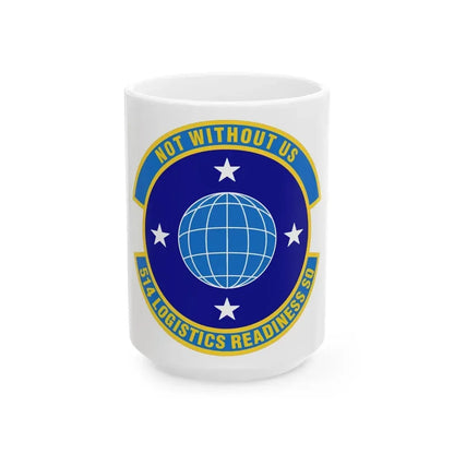 514 Logistics Readiness Squadron AFRC (U.S. Air Force) White Coffee Mug 15oz - Go Mug Yourself