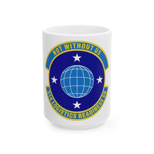 514 Logistics Readiness Squadron AFRC (U.S. Air Force) White Coffee Mug 15oz - Go Mug Yourself