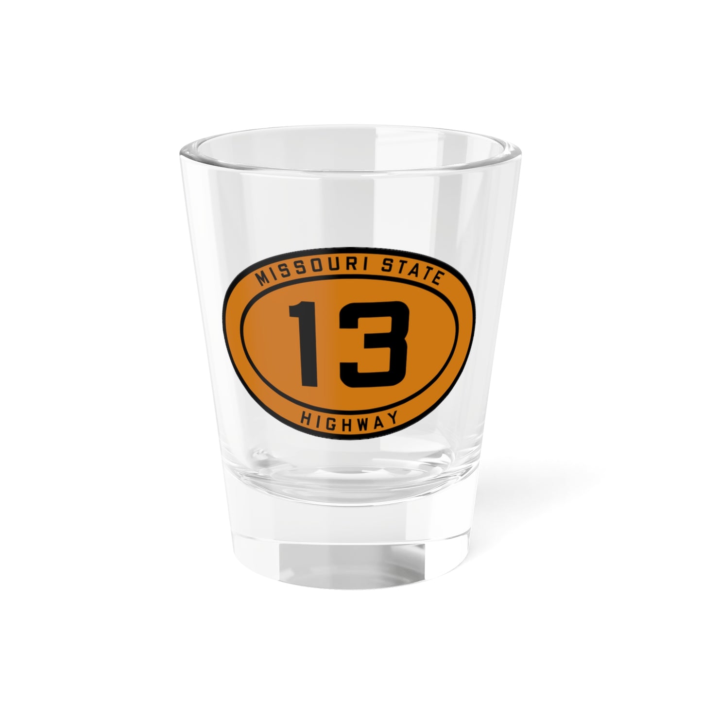 MO-13 1920 (Missouri) (Road Sign) Shot Glass 1.5oz