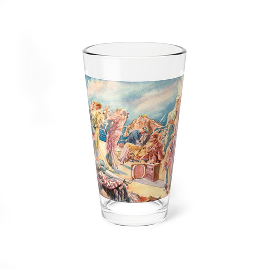 Illustration by Everett Shinn, 1927 - Pint Glass 16oz