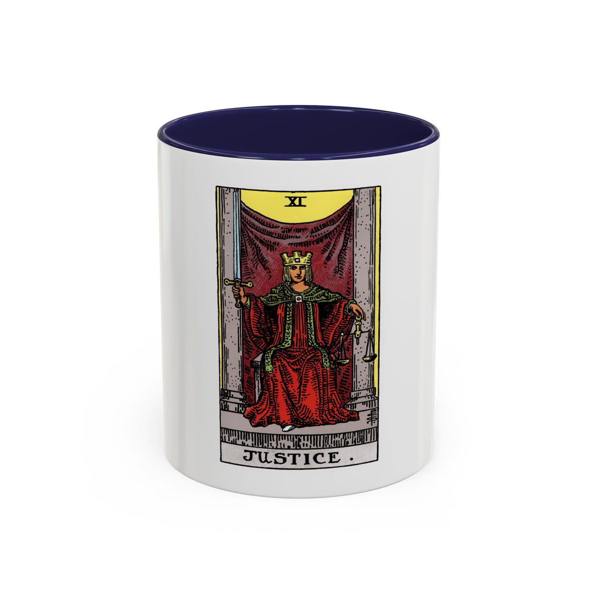 Justice (Tarot Card) Accent Coffee Mug