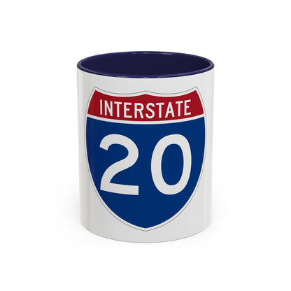 Interstate 20 (U.S. Highways) Accent Coffee Mug