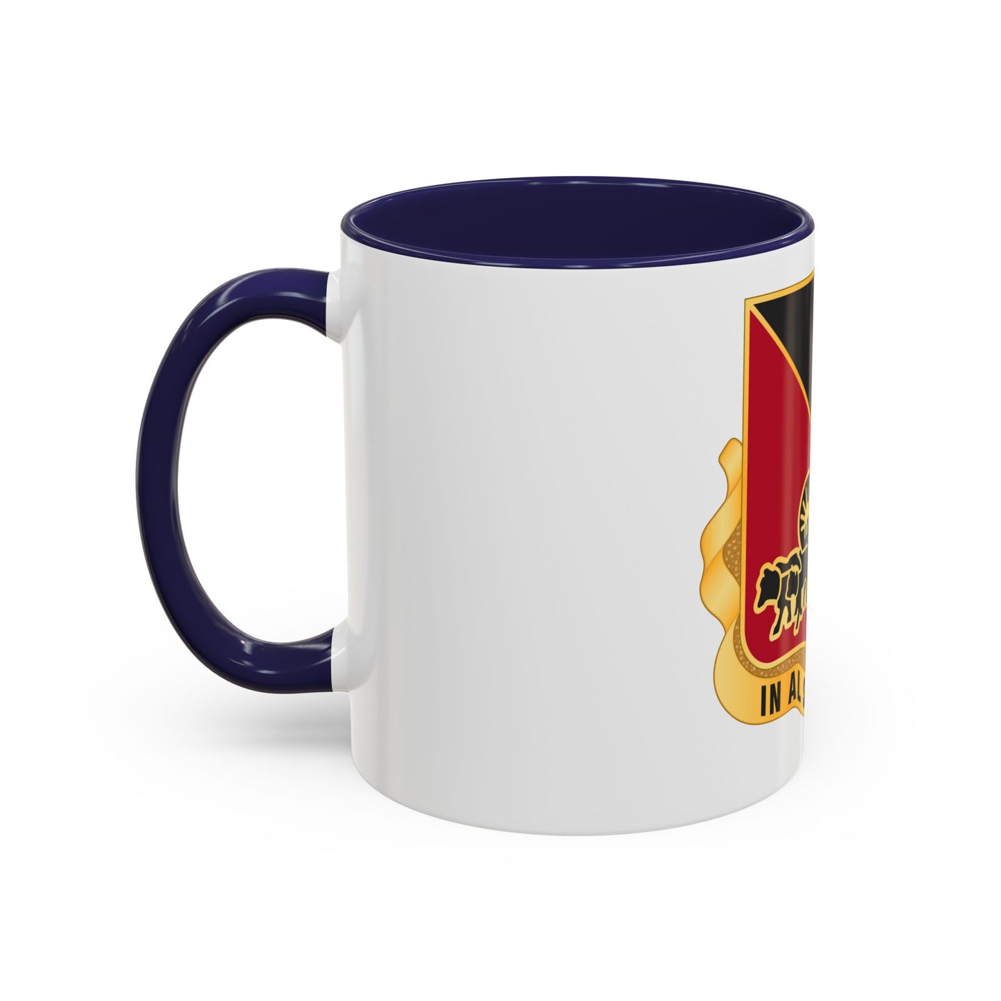 128 Engineer Battalion Nebraska National Guard (U.S. Army) Accent Coffee Mug