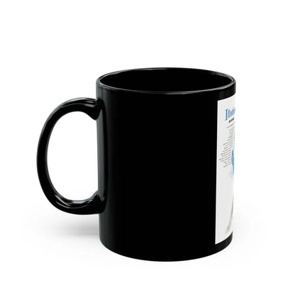 Cole of California ad, Harpers Bazaar, January 1950 - Black Coffee Mug-Go Mug Yourself