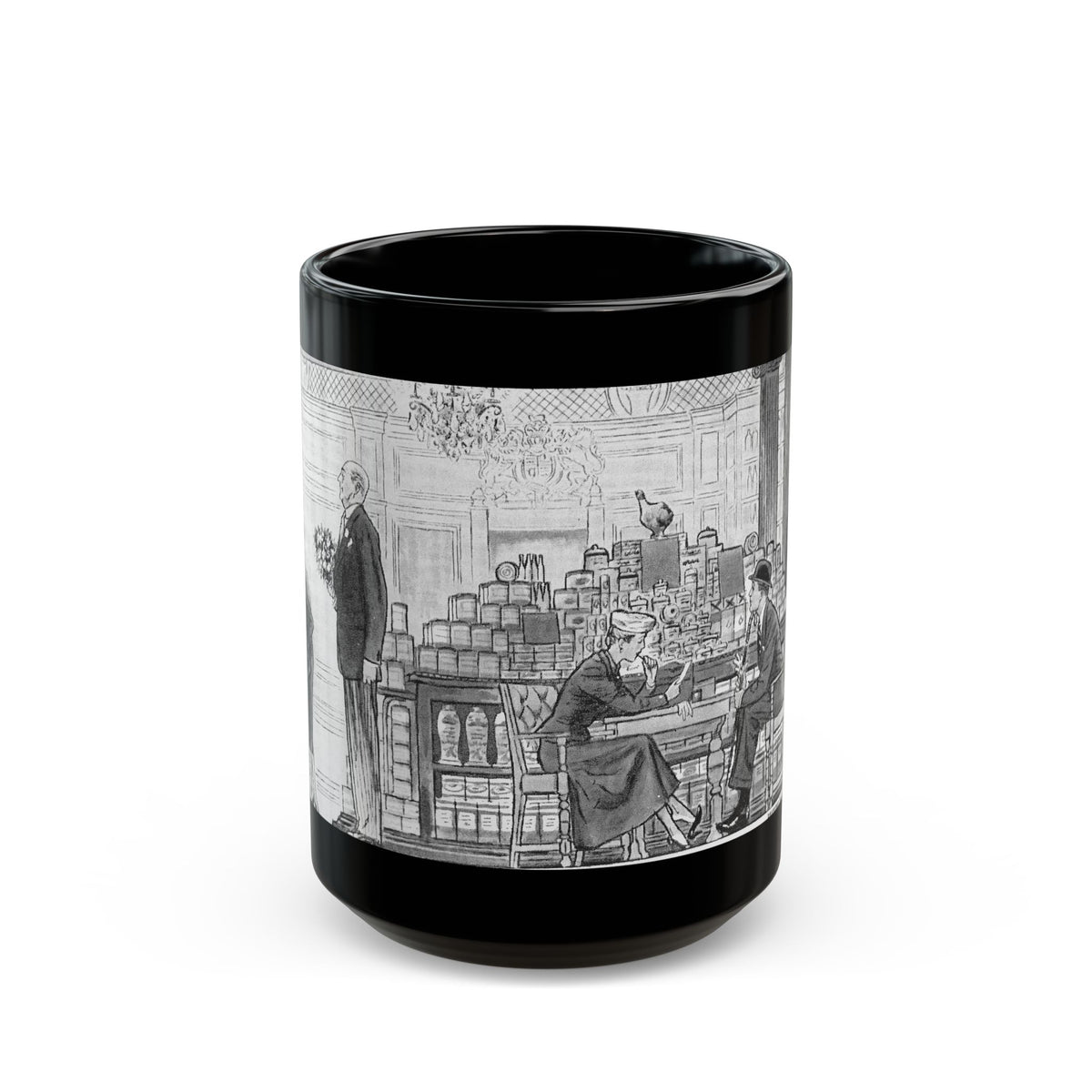 Fancy Town (2) - Black Coffee Mug