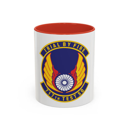 717th Test Squadron (U.S. Air Force) Accent Coffee Mug