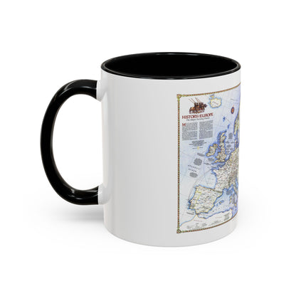 Europe - History The Major Turning Points (1983) (Map) Accent Coffee Mug