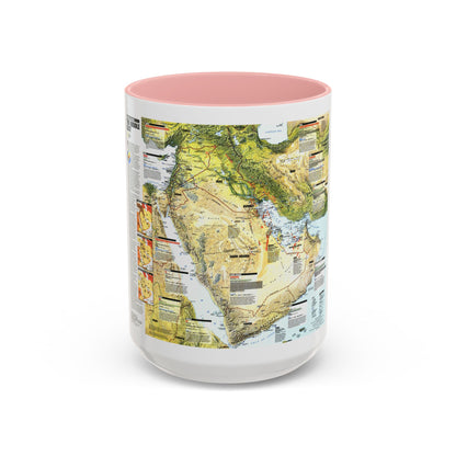 Middle East - States in Turmoil (1991) (Map) Accent Coffee Mug