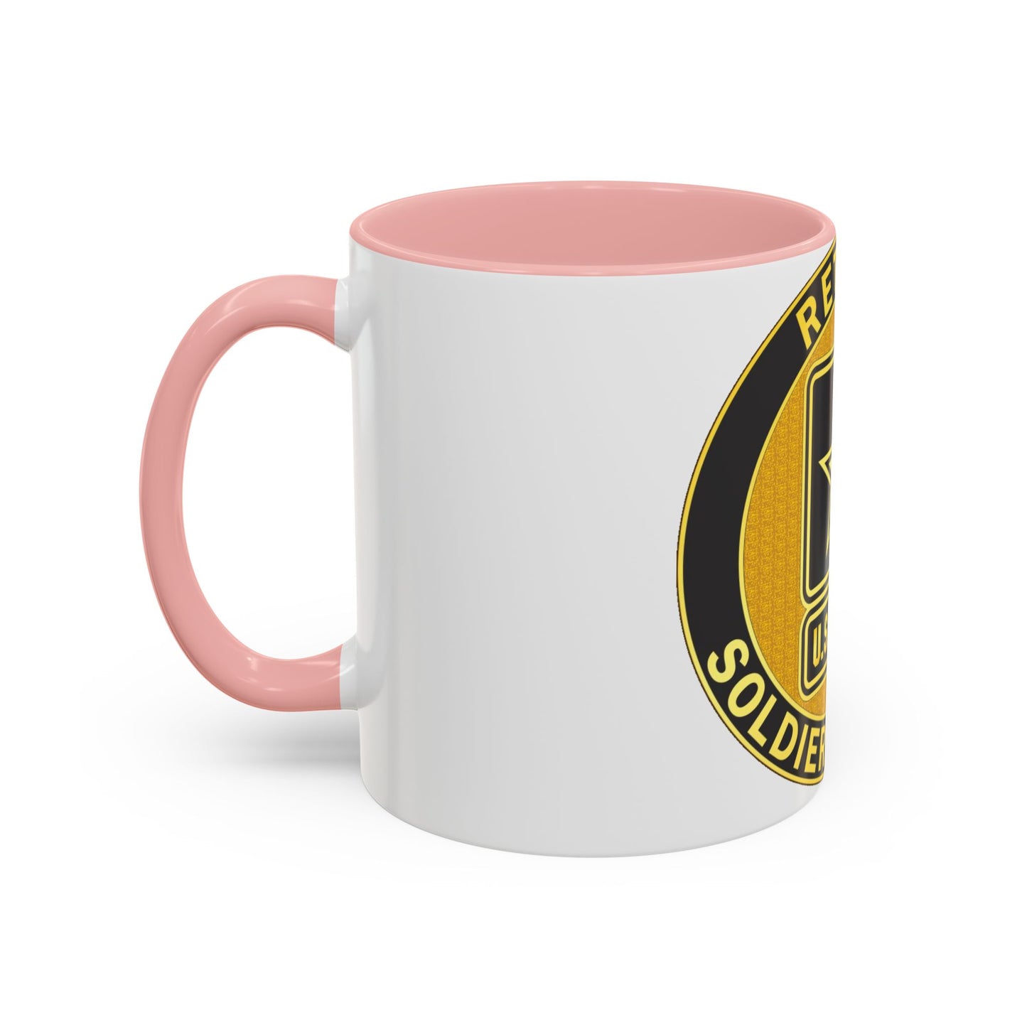 Mug à café avec insigne d'identification de service à la retraite (armée américaine)