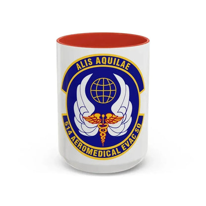 514th Aeromedical Evacuation Squadron (U.S. Air Force) Accent Coffee Mug 15oz Red - Go Mug Yourself