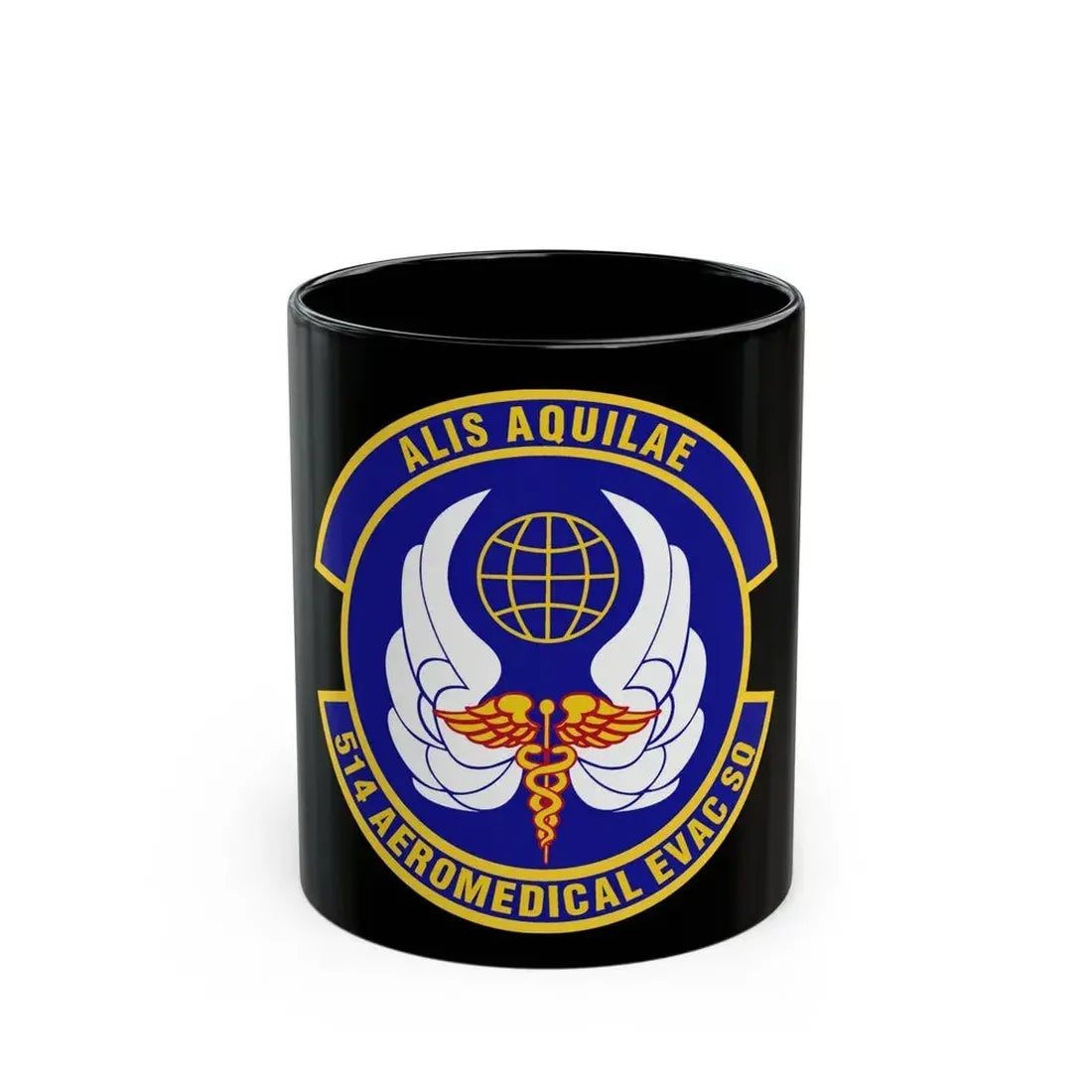 514th Aeromedical Evacuation Squadron (U.S. Air Force) Black Coffee Mug 11oz - Go Mug Yourself