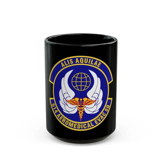 514th Aeromedical Evacuation Squadron (U.S. Air Force) Black Coffee Mug 15oz - Go Mug Yourself