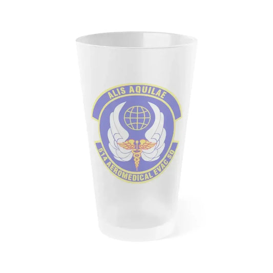 514th Aeromedical Evacuation Squadron (U.S. Air Force) Frosted Pint Glass 16oz 16oz Frosted - Go Mug Yourself