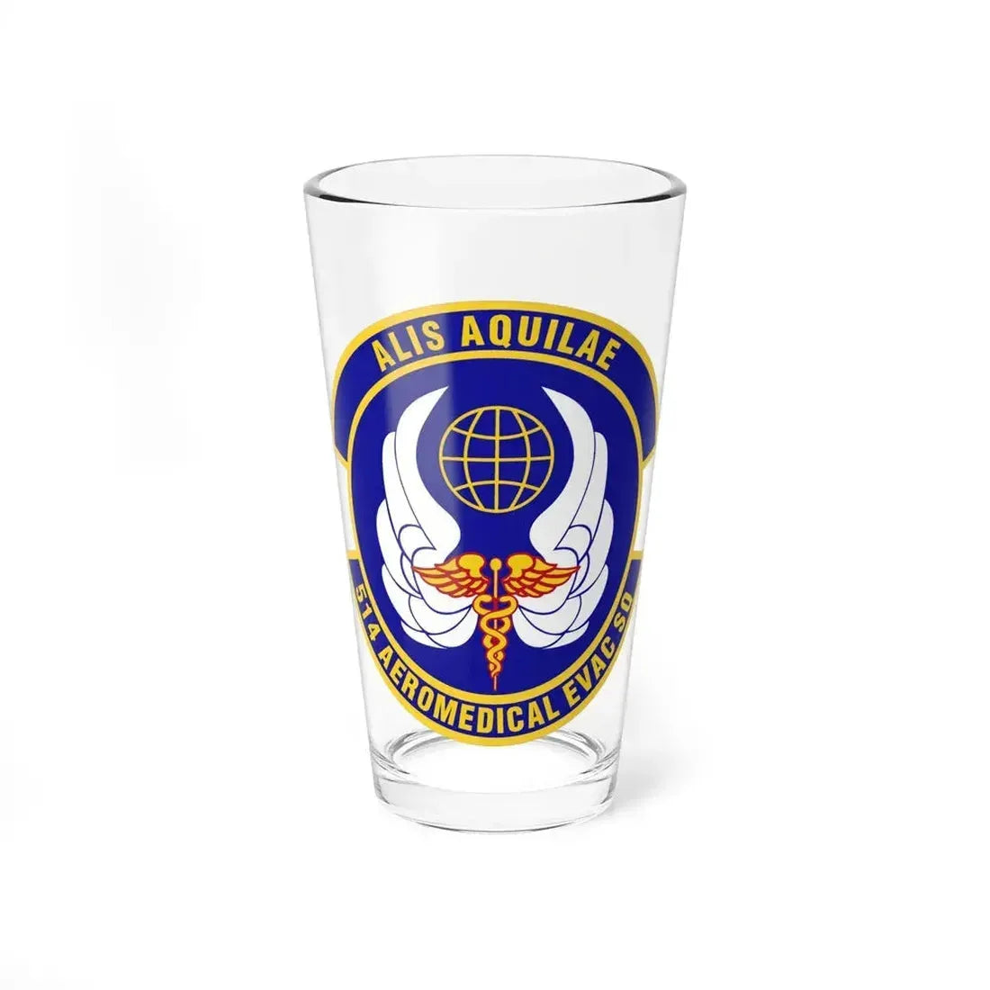 514th Aeromedical Evacuation Squadron (U.S. Air Force) Pint Glass 16oz 16oz - Go Mug Yourself