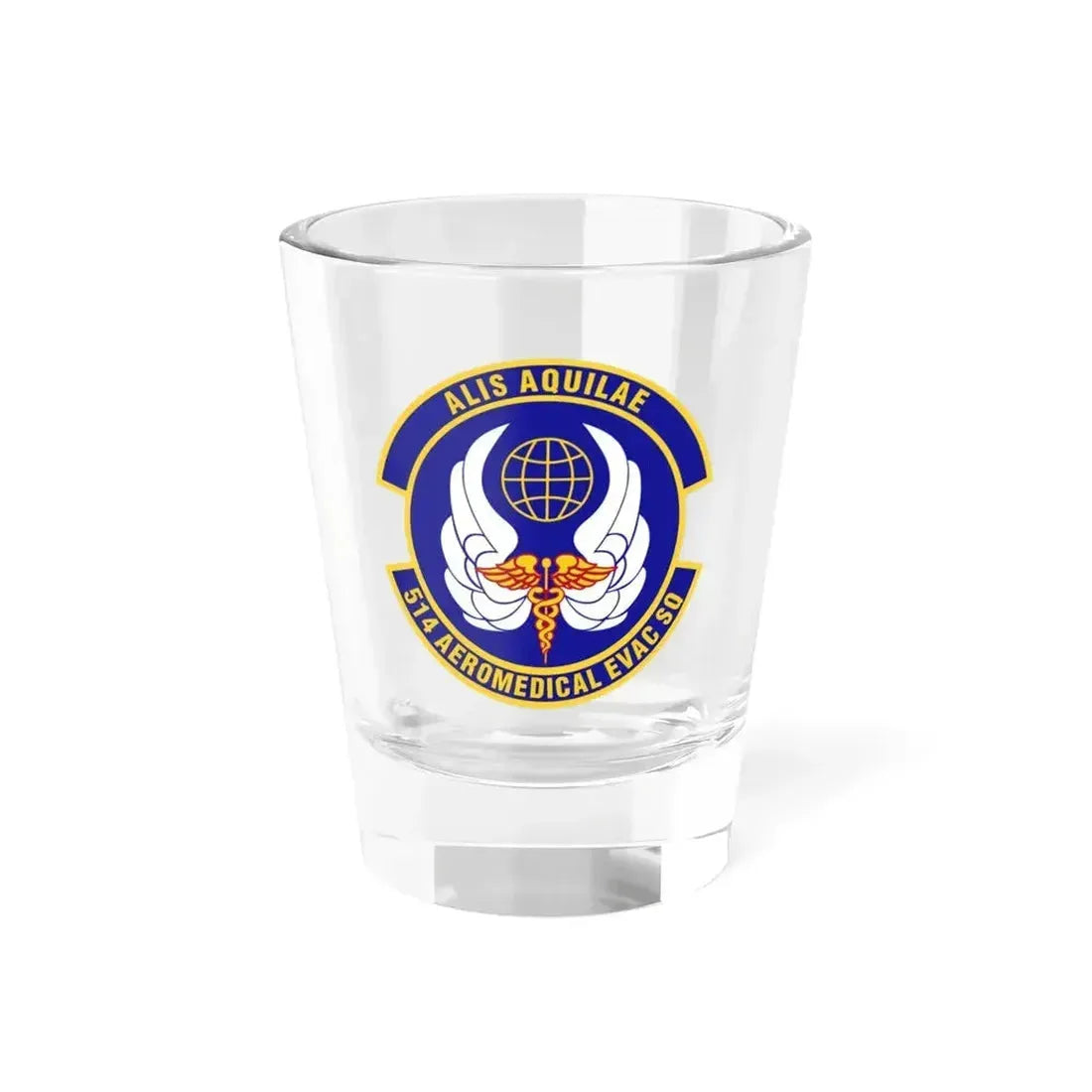 514th Aeromedical Evacuation Squadron (U.S. Air Force) Shot Glass 1.5oz 1.5oz - Go Mug Yourself