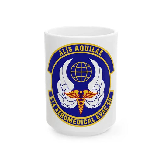 514th Aeromedical Evacuation Squadron (U.S. Air Force) White Coffee Mug 15oz - Go Mug Yourself