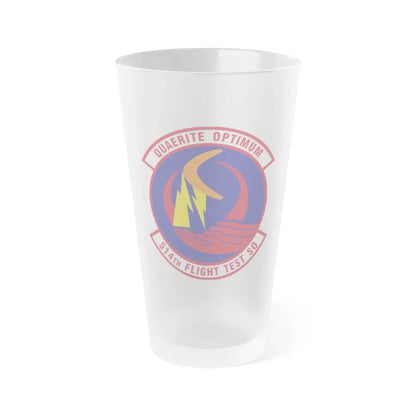 514th Flight Test Squadron (U.S. Air Force) Frosted Pint Glass 16oz 16oz Frosted - Go Mug Yourself