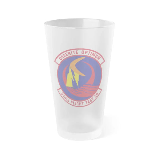 514th Flight Test Squadron (U.S. Air Force) Frosted Pint Glass 16oz 16oz Frosted - Go Mug Yourself