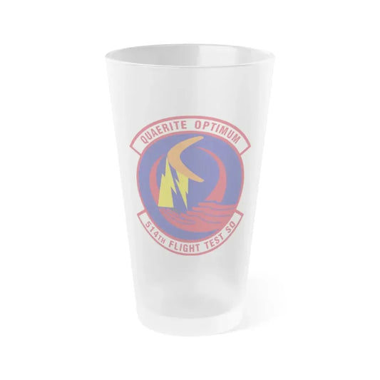 514th Flight Test Squadron (U.S. Air Force) Frosted Pint Glass 16oz 16oz Frosted - Go Mug Yourself