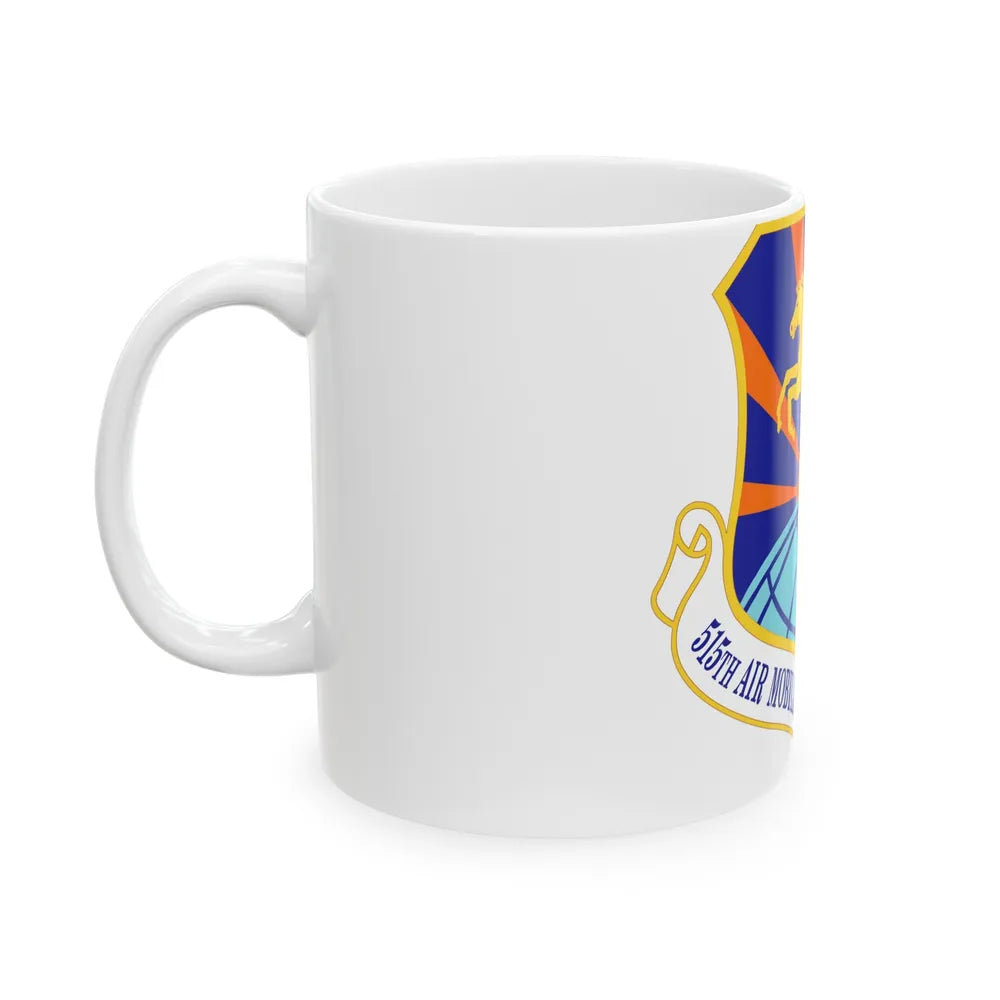 515 Air Mobility Operations Wing AMC (U.S. Air Force) White Coffee Mug-Go Mug Yourself