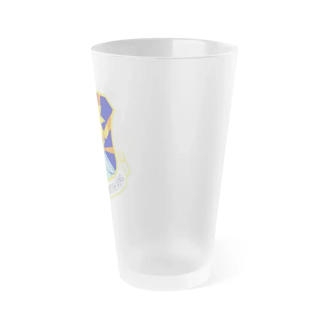 515 Air Mobility Operations Wing AMC (U.S. Air Force) Frosted Pint Glass 16oz - Go Mug Yourself
