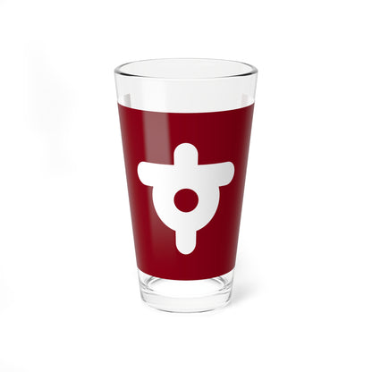 Flag of Sunagawa Hokkaido (Japan) Pint Glass 16oz