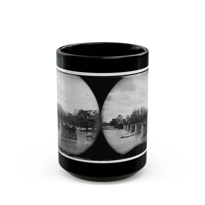 Richmond, Va. Ruins Of Mayo's Bridge (U.S. Civil War) Black Coffee Mug