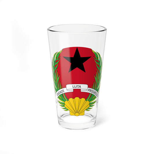 Emblem of Guinea-Bissau (Guinea) (Coat of Arms) Pint Glass 16oz