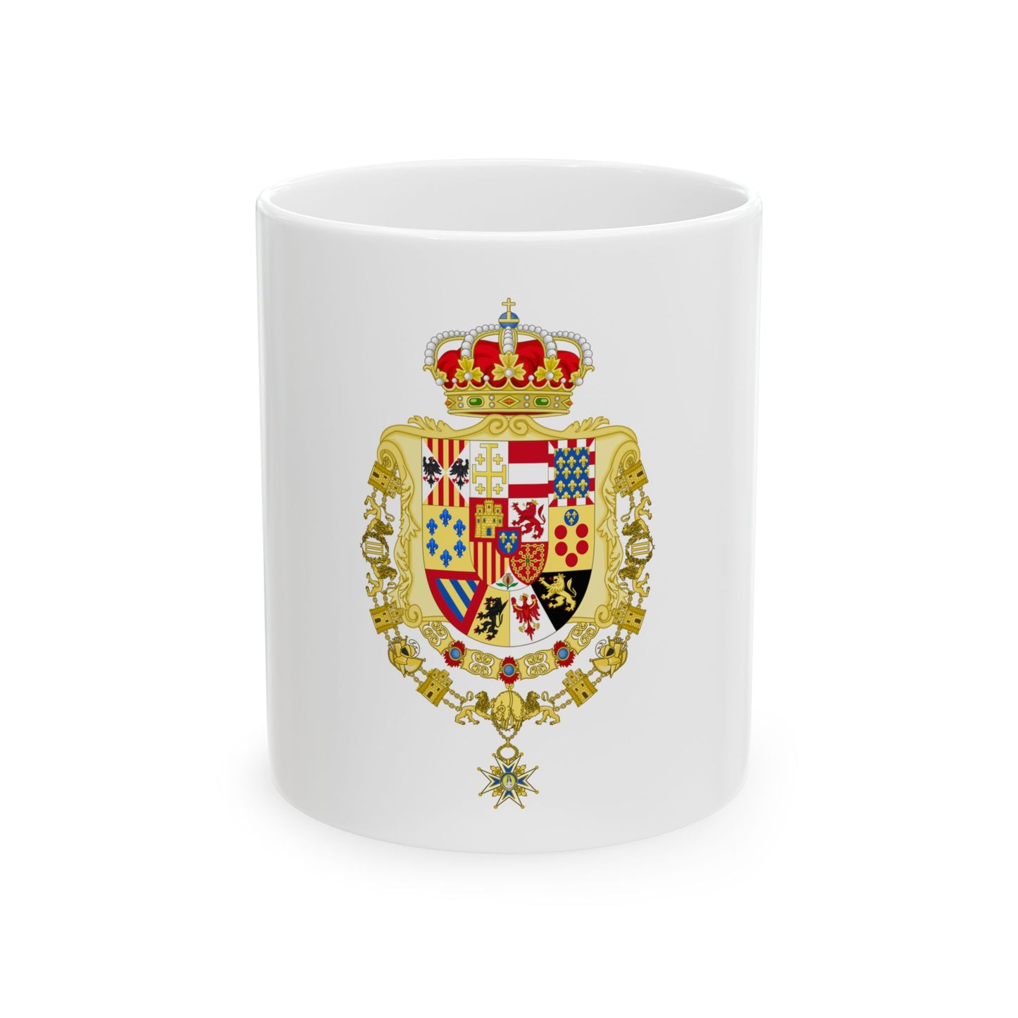 Greater Royal Coat of Arms of Spain (1931) - White Coffee Mug