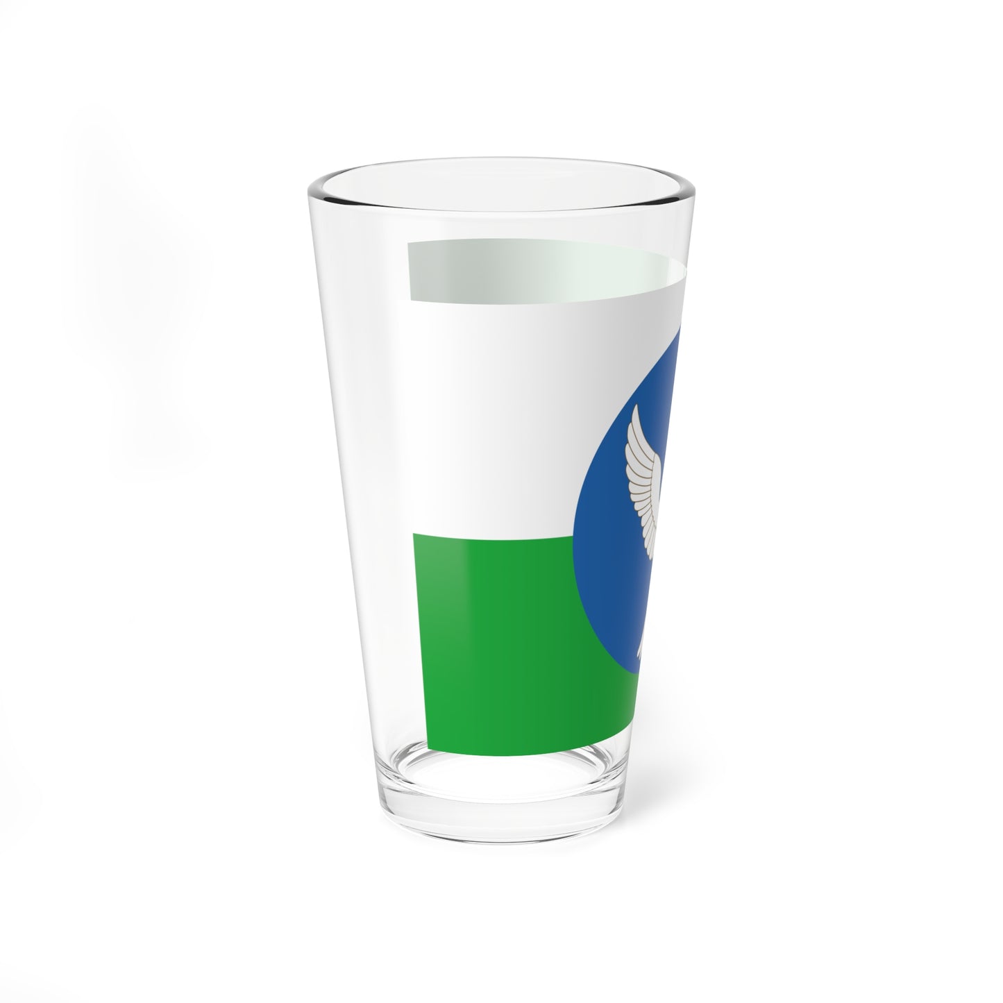Flag of Zianchurinsky rayon (Russia) Pint Glass 16oz