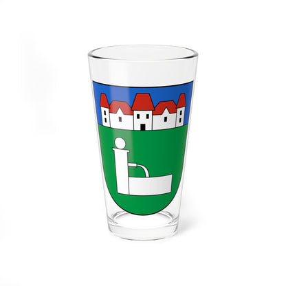 FeldbrunnenStNiklaus-blazon (Switzerland) (Coat of Arms) Pint Glass 16oz