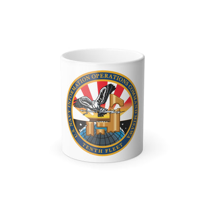 USN IOC Misawa NIOC 10th Fleet (U.S. Navy) Color Changing Mug 11oz