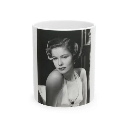 Nancy Olson #03 (Vintage Female Icon) White Coffee Mug-11oz-Go Mug Yourself