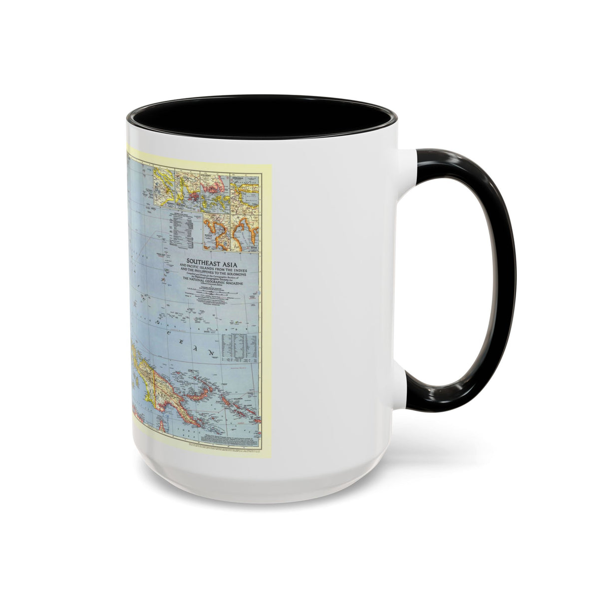 Asia - Southeast (1944) (Map) Accent Coffee Mug