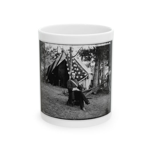 Bealeton, Virginia. Capt. Cunningham Of Gen. T.F. Meagher's Staff (U.S. Civil War) White Coffee Mug