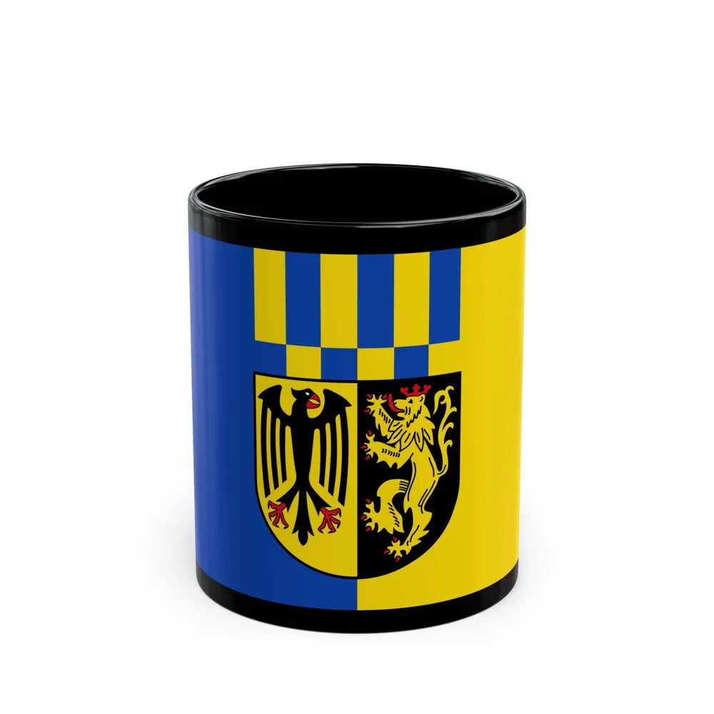 Flag of Rhein Hunsrueck Kreis Germany - Black Coffee Mug-11oz-Go Mug Yourself