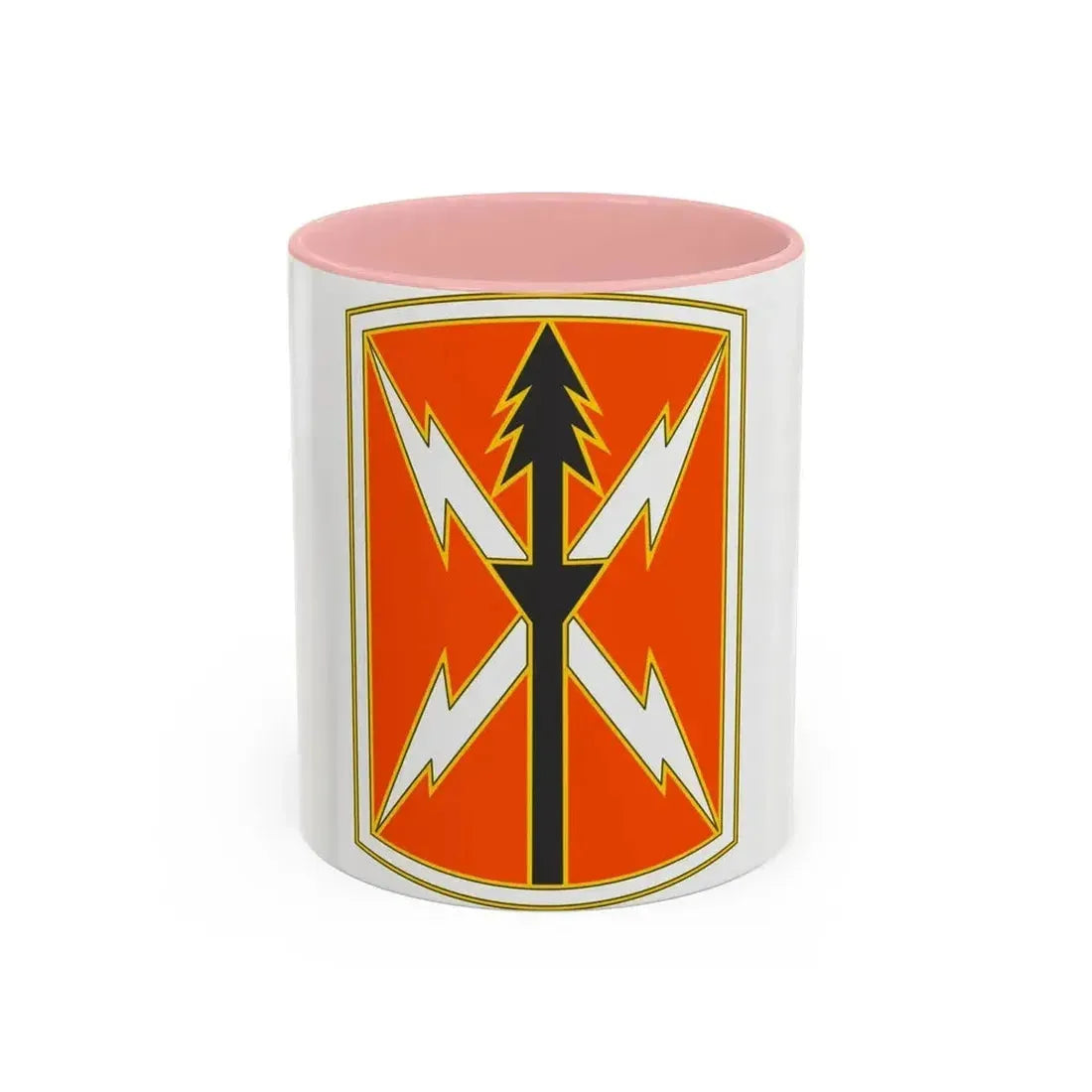 516 Signal Brigade 2 (U.S. Army) Accent Coffee Mug 11oz Pink - Go Mug Yourself