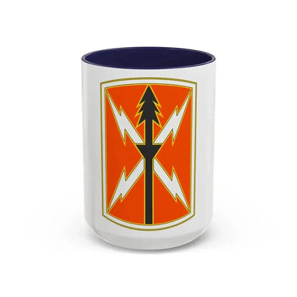 516 Signal Brigade 2 (U.S. Army) Accent Coffee Mug 15oz Navy - Go Mug Yourself