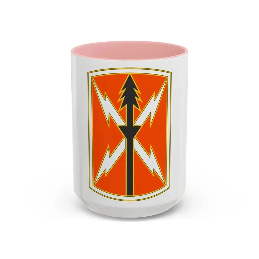 516 Signal Brigade 2 (U.S. Army) Accent Coffee Mug 15oz Pink - Go Mug Yourself