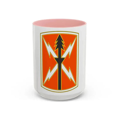 516 Signal Brigade 2 (U.S. Army) Accent Coffee Mug 15oz Pink - Go Mug Yourself