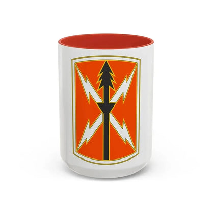 516 Signal Brigade 2 (U.S. Army) Accent Coffee Mug 15oz Red - Go Mug Yourself