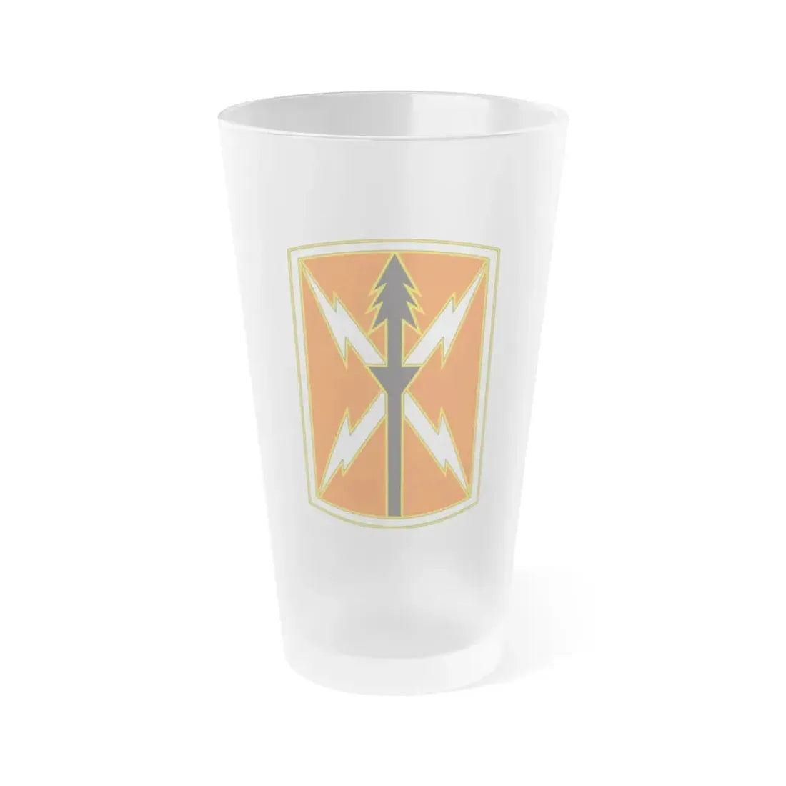 516 Signal Brigade 2 (U.S. Army) Frosted Pint Glass 16oz Default Title - Go Mug Yourself