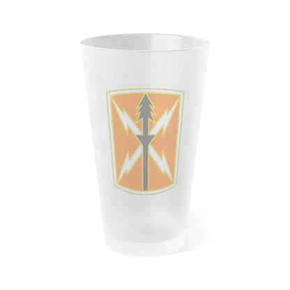 516 Signal Brigade 2 (U.S. Army) Frosted Pint Glass 16oz Default Title - Go Mug Yourself