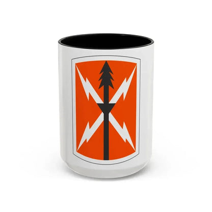 516 Signal Brigade 3 (U.S. Army) Accent Coffee Mug 15oz Black - Go Mug Yourself