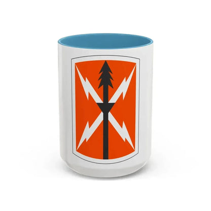 516 Signal Brigade 3 (U.S. Army) Accent Coffee Mug 15oz Light Blue - Go Mug Yourself