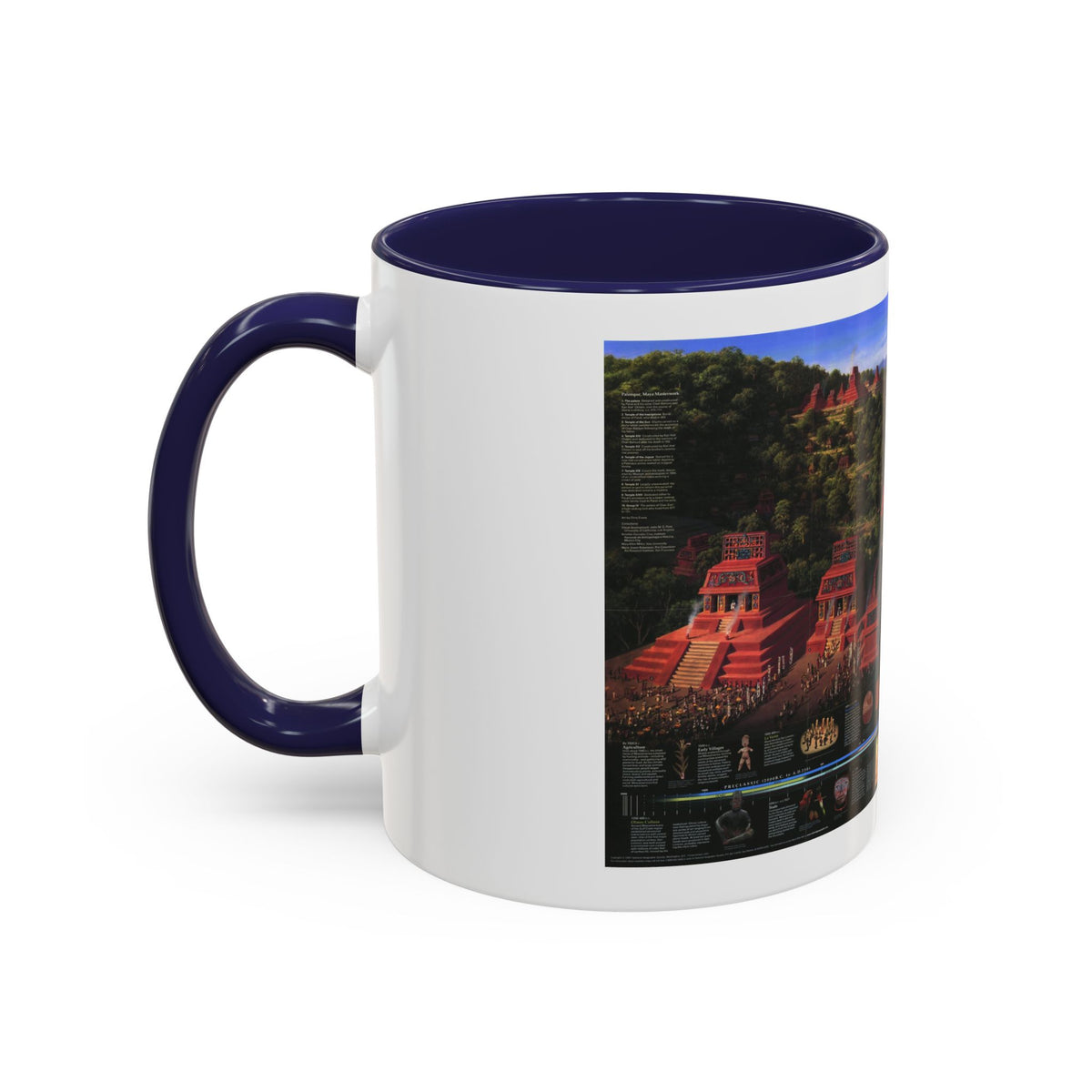 North America - The Mesoamericans (1997) (Map) Accent Coffee Mug