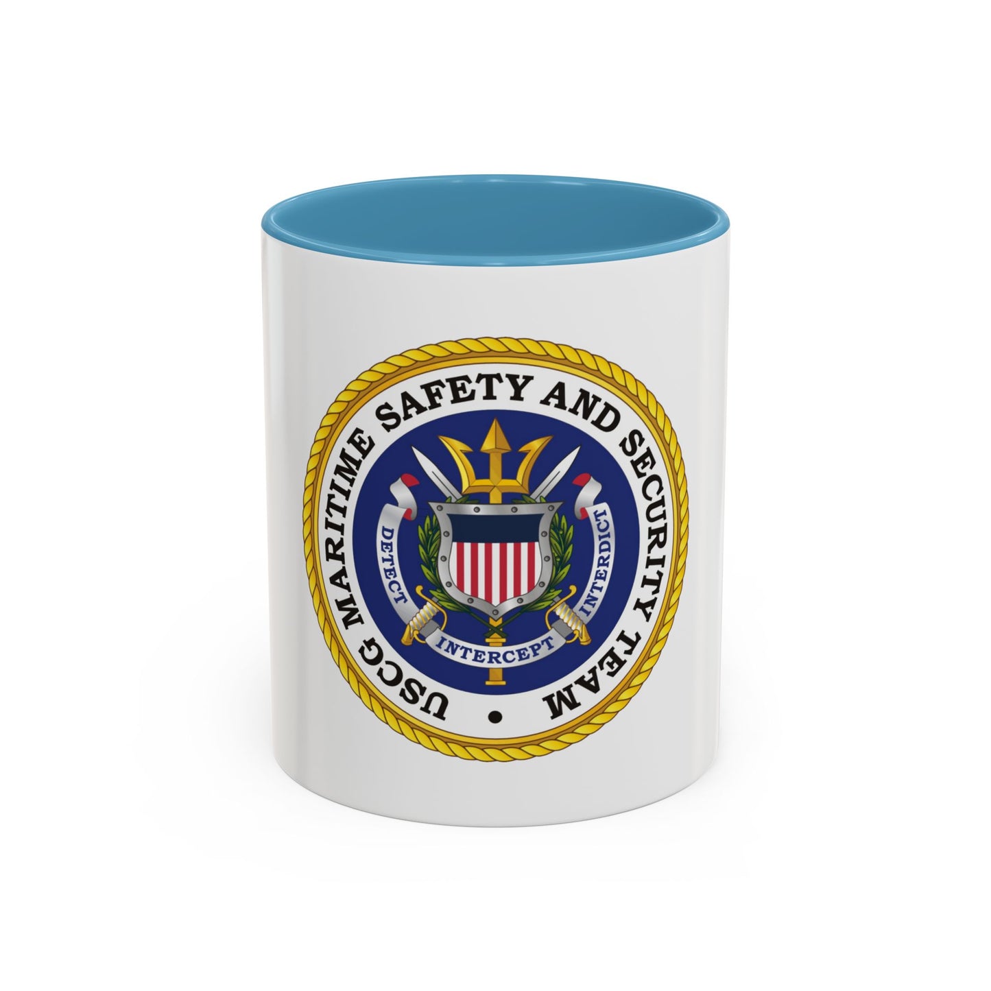 USCG Maritime Safety And Security Team (U.S. Coast Guard) Accent Coffee Mug