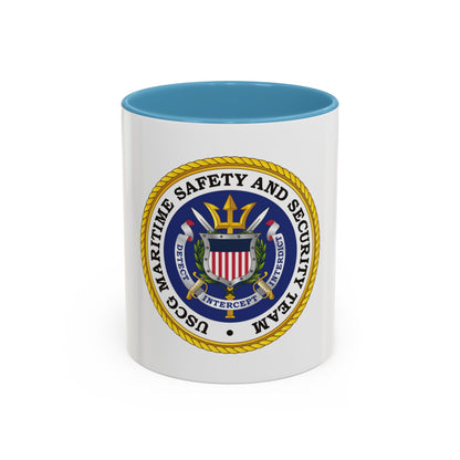 USCG Maritime Safety And Security Team (U.S. Coast Guard) Accent Coffee Mug